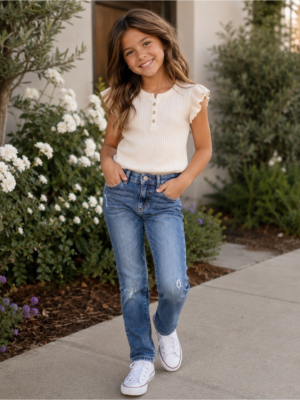 DL1961 girls Dark Blue Denim Jeans